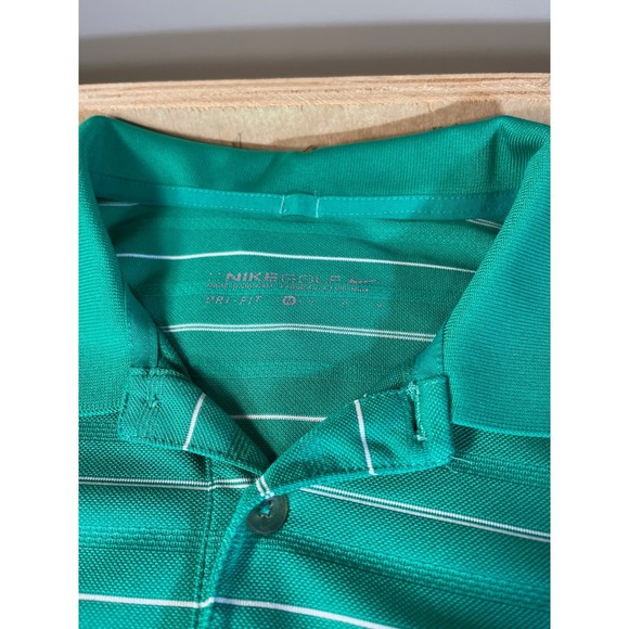 Nike Mens Golf Polo Size Medium Green - Picture 3 of 5